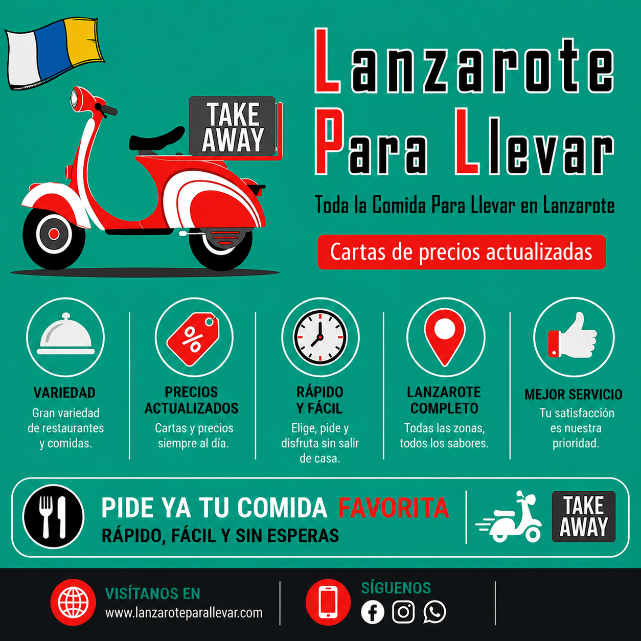 Lanzarote Para Llevar - cartas y comida para llevar